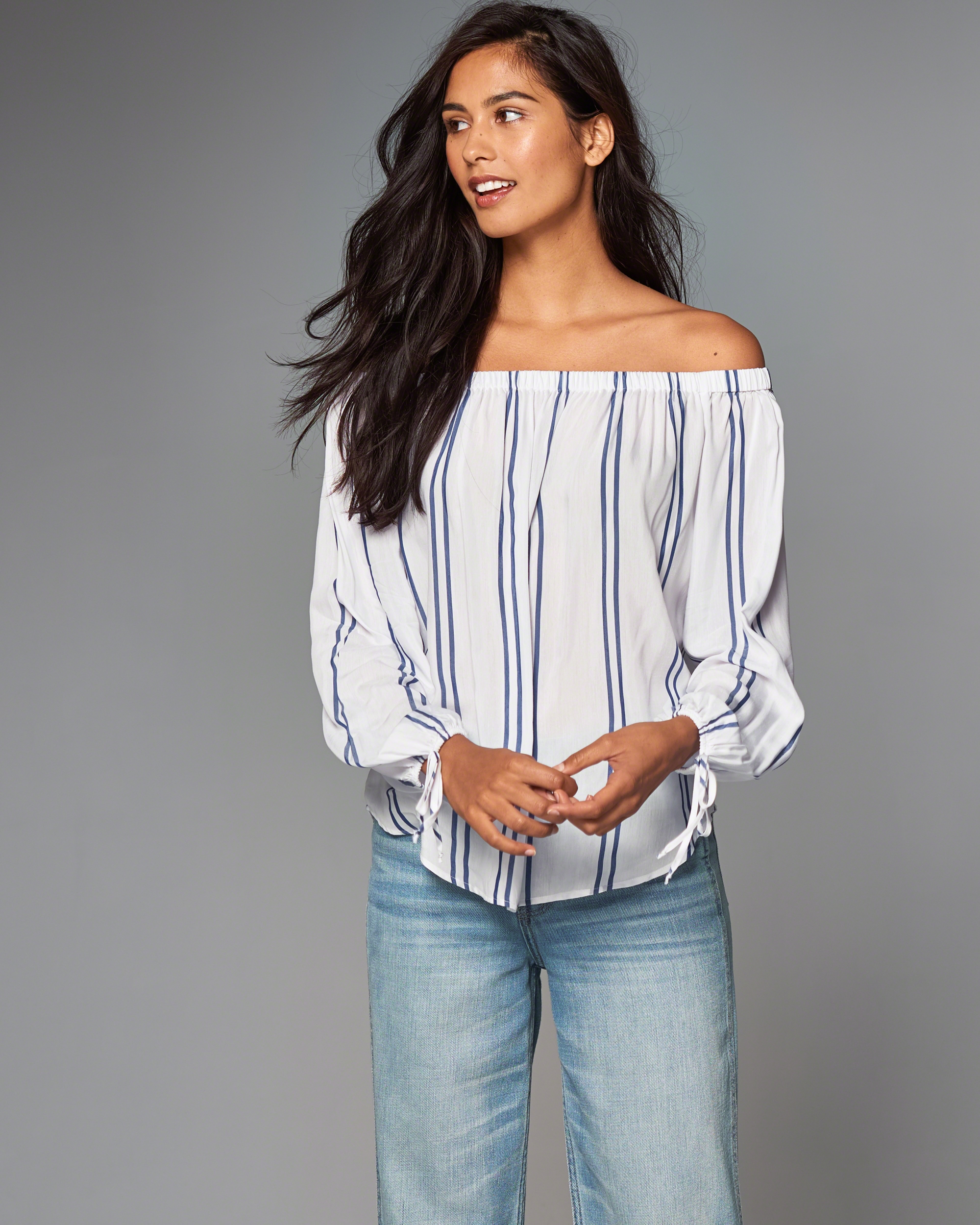 Lyst Abercrombie & Fitch Off The Shoulder Peasant Top